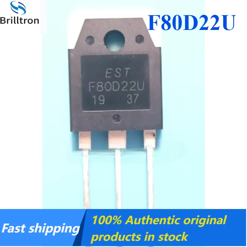 10-30PCS New F80D22U TO-3P Welding Machine Quick Recovery Tube 80A 220V Brand New, Original Stock, Fast Shipping.