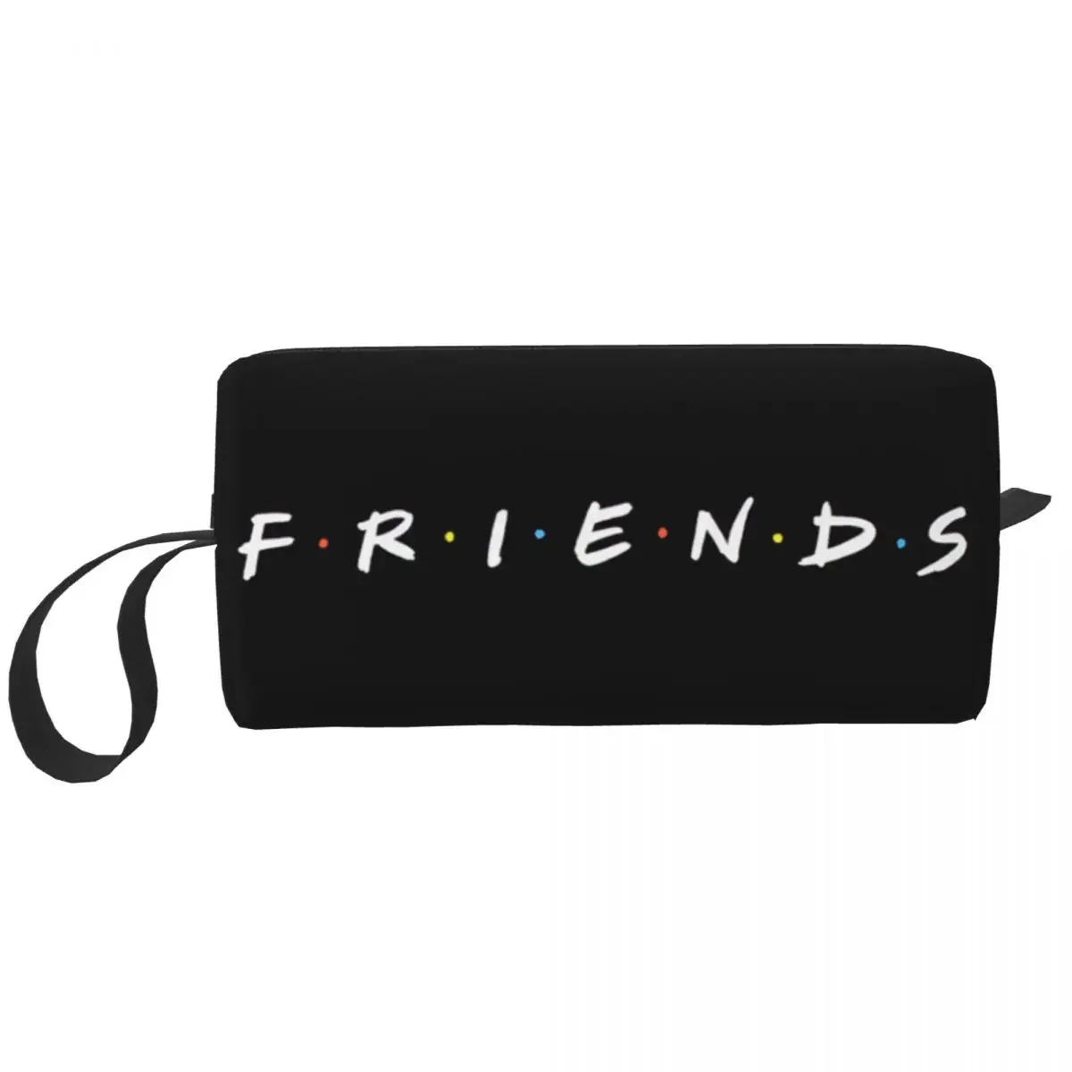 Travel Friends Funny Quote Toiletry Bag Cute TV Show Cosmetic Makeup Organizer for Women Beauty Storage Dopp Kit Case