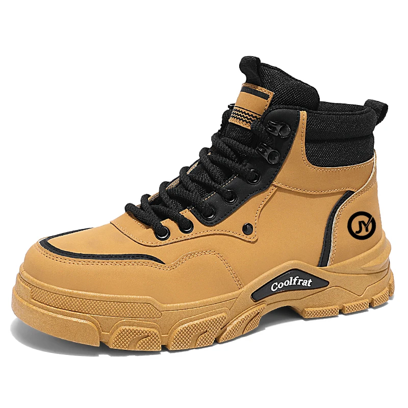 

Модные мужские прогулочные кроссовки, Нескользящая походная обувь для скалолазания, удобные ботильоны, рабочие ботинки, повседневная спортивная обувь с высоким берцем для бега