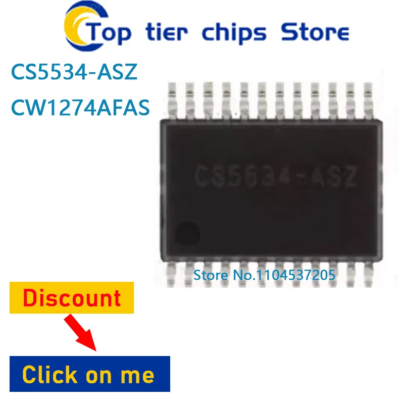 10PCS~5PCS/LOT   CS5534-ASZ CW1274AFAS  SSOP24 SSOP 100% NEW