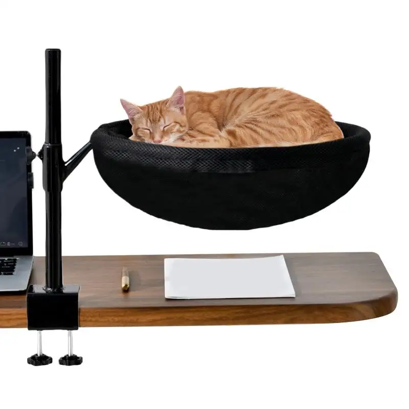 

Cat Desk Bed Cat Bed Desk Attachment Perch 360 Rotating Nest Pet Supplies With Removable Washable Cover Modern Decor For Home