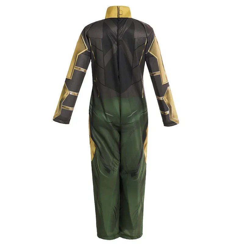 Loki Cosplay Costume para crianças, RPG de super-heróis, macacão, Halloween Party Outfit, presentes para meninos e meninas