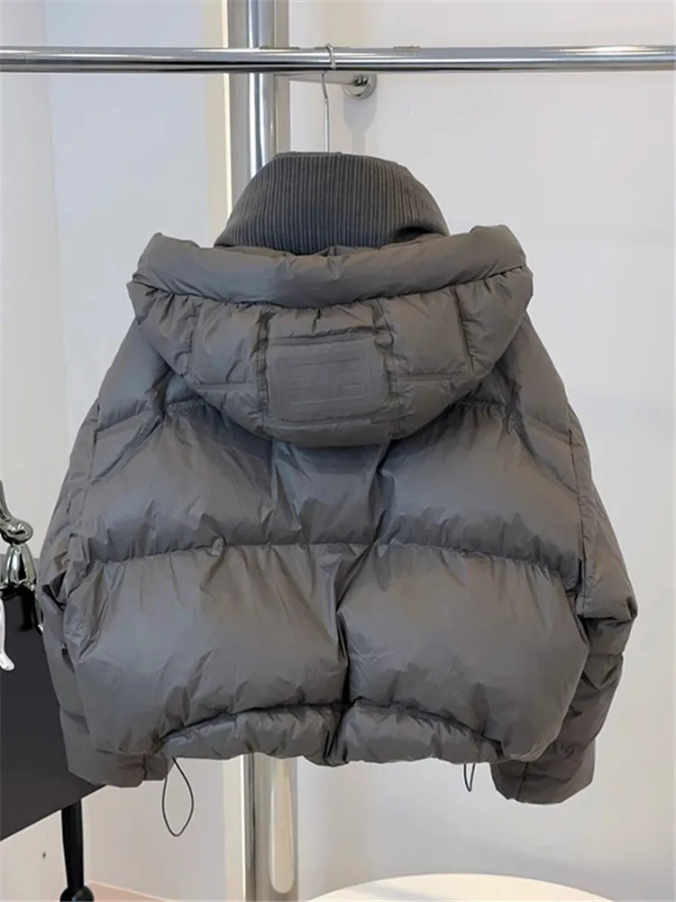 

Женские парки, зимняя теплая повседневная свободная женская куртка, пуховики, однотонная зимняя куртка большого размера, мягкие хлопковые куртки-пуховики, верхняя одежда