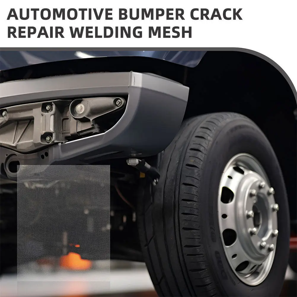 15Pcs Stainless Steel Wire Mesh Screen for Bumper Repair Plastic Welding Thermoplastic Crack Fix Strong Reinforcing Mesh Auto