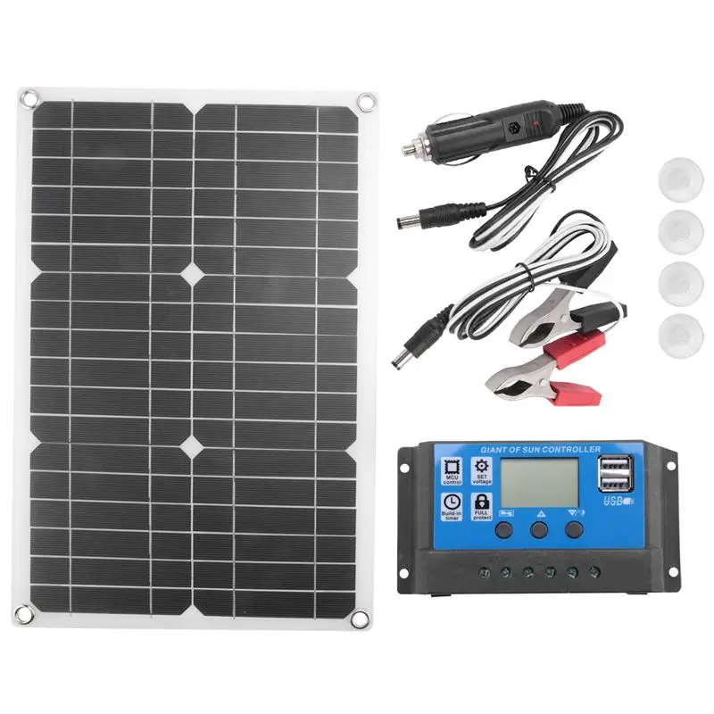 AT05-180W Solar Panel Kit 12V With Controller For Caravan Boat RV