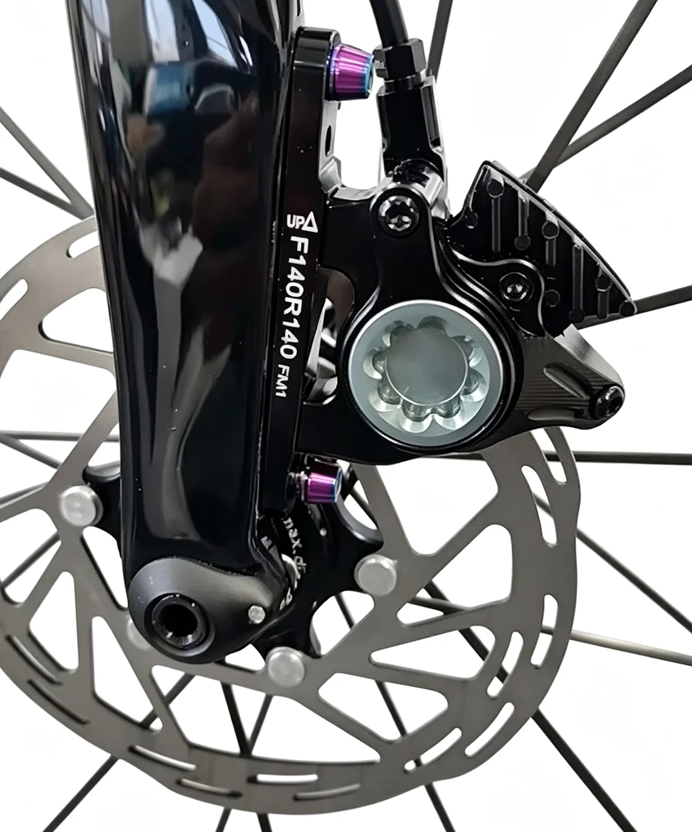 ZRACE XG Flat Mount Caliper, hydraulischer Straßenbremssattel, ICE-TECH-Pads, BMX-Raceing-Bremssattel, vollständig CNC, leicht – Detail 12