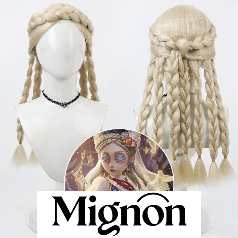 

Identity V Perfumer Golden Skin cosplay wig golden yellow Halloween gift