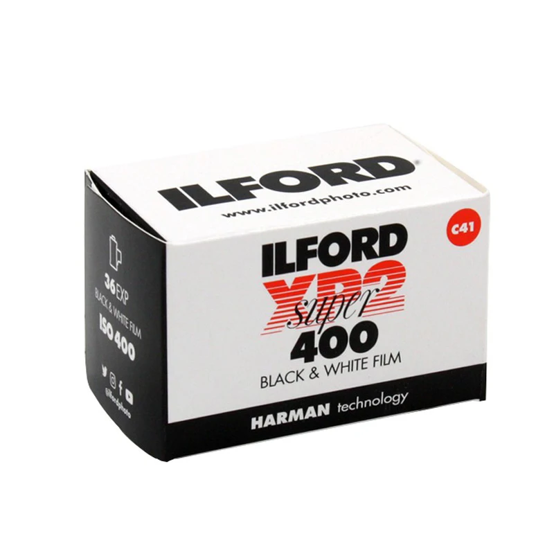 Imagem -03 - Ilford-filme Fotográfico para Desenvolvimento Filme Preto e Branco Mídia Imprimível Original do Reino Unido Xp2 Super 400 135 C41 Rolo Rolos Rolos Rolos 10 Rolos