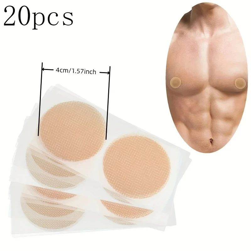 20 Cubrepezones Invisibles Impermeables para Hombre, Almohadillas Desechables Transpirables para Deportes, Gimnasio, Natación y Uso Diario