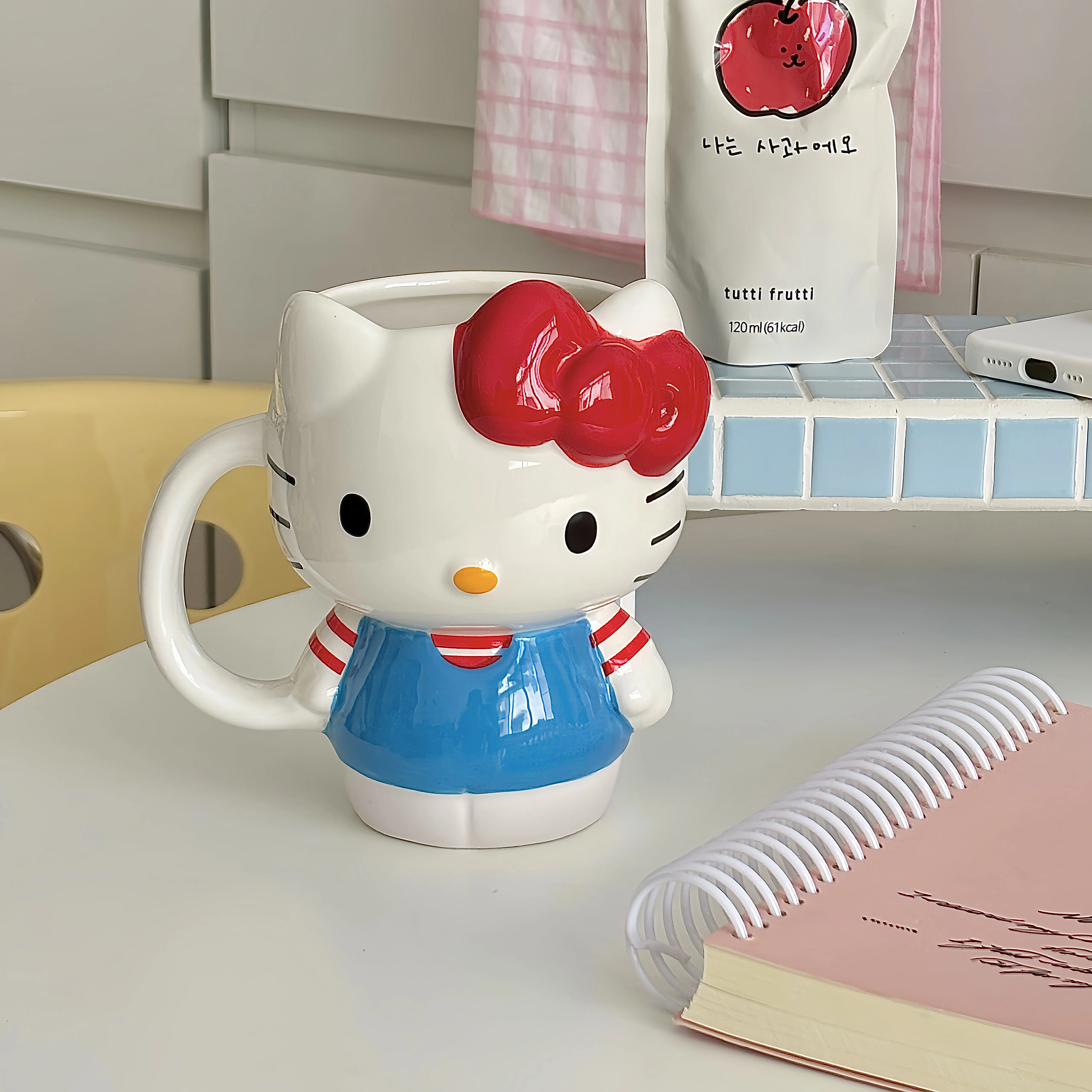 

Hellokitty 3d Shaped Large Capacity Ceramic Coffee Mug Cute Cartoon Drinking Cup For Home Office Birthday Gift For Women