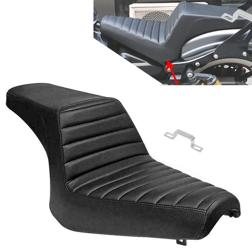 Black Two Up Seat Motorcycle Driver Passenger Seat Cushion for Yamaha Bolt 950 XV950 XVS 950 2013-2020 2019