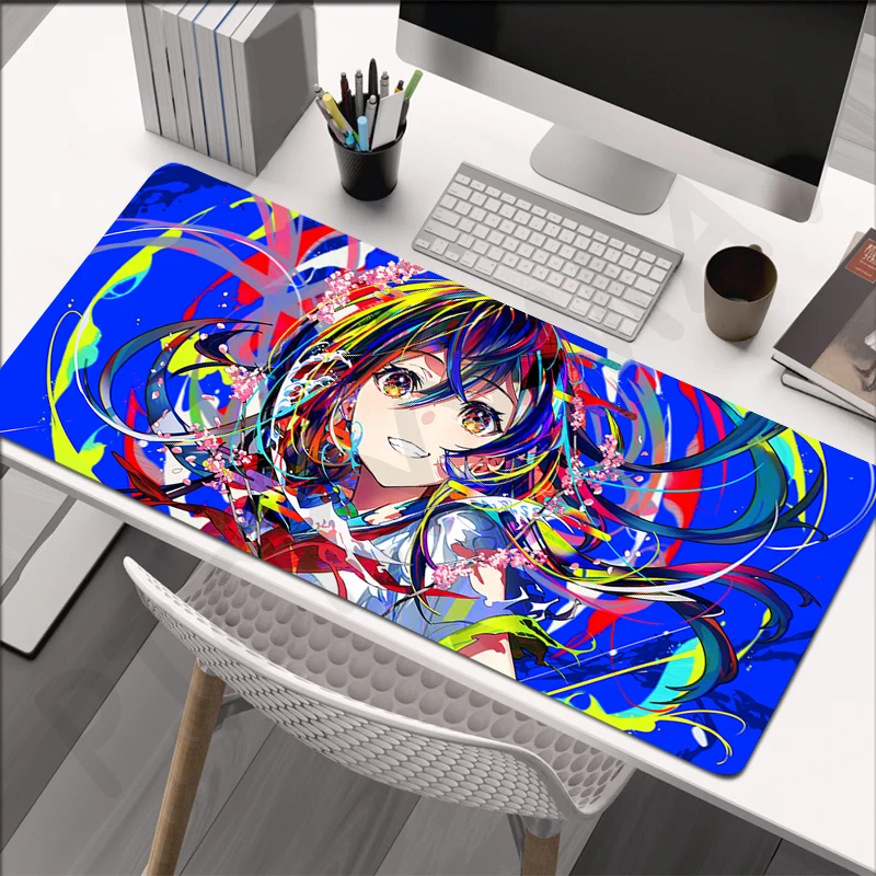 Girl Mouse Pads Waterproof Gaming Mousepads 400x900 Large Mousepad Gamer Natural Rubber Mat Company Desk Pad Design For Gift