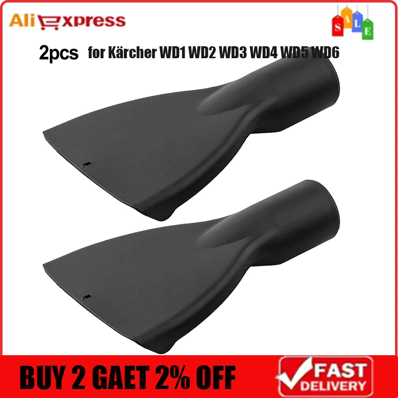 

2pcs Crevice Nozzle For Karcher WD1 WD2 WD3 WD4 WD5 WD6 Vacuum Cleaner Brush For Vacuuming The Bed Diameter 35mm cleaning tools