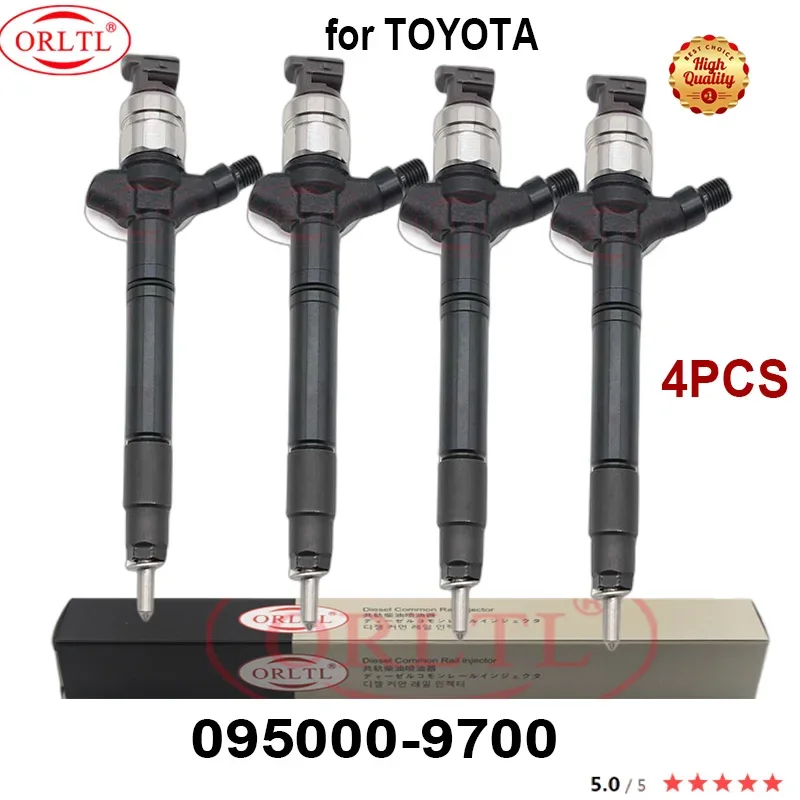 

ORLTL NOZZLE 095000-9700 Auto Fuel Injector 095000 9700 0950009700 FOR TOYOTA VDJ79R VDJ79 Engine 4PCS