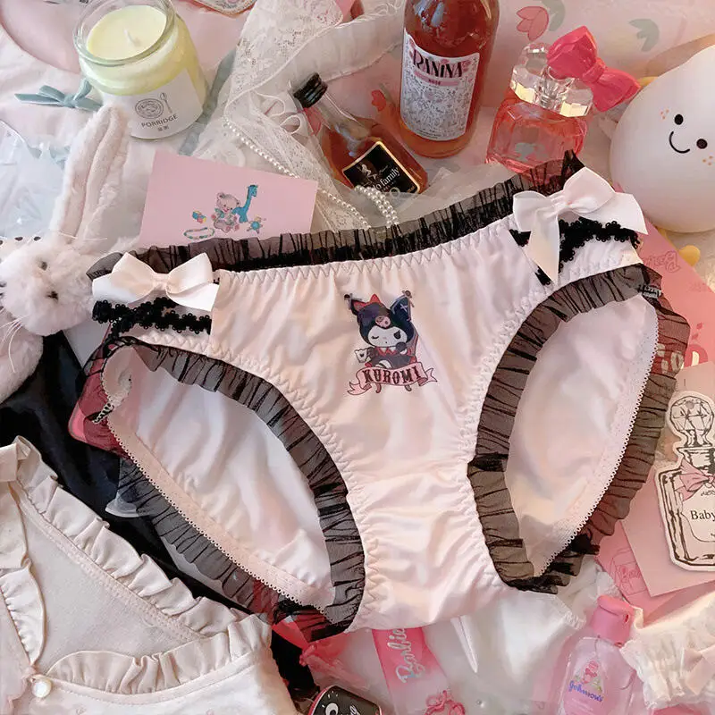 Hot Anime Kuromi Lingerie Sexy Women Kawaii Sweetheart Cartoon Style Women's Panties Student Underwear Japanese Women T Panties