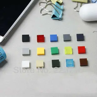 3070b 200pcs*Flat Tile 1x1* DIY enlighten block bricks,Compatible With Lego Assembles Particles