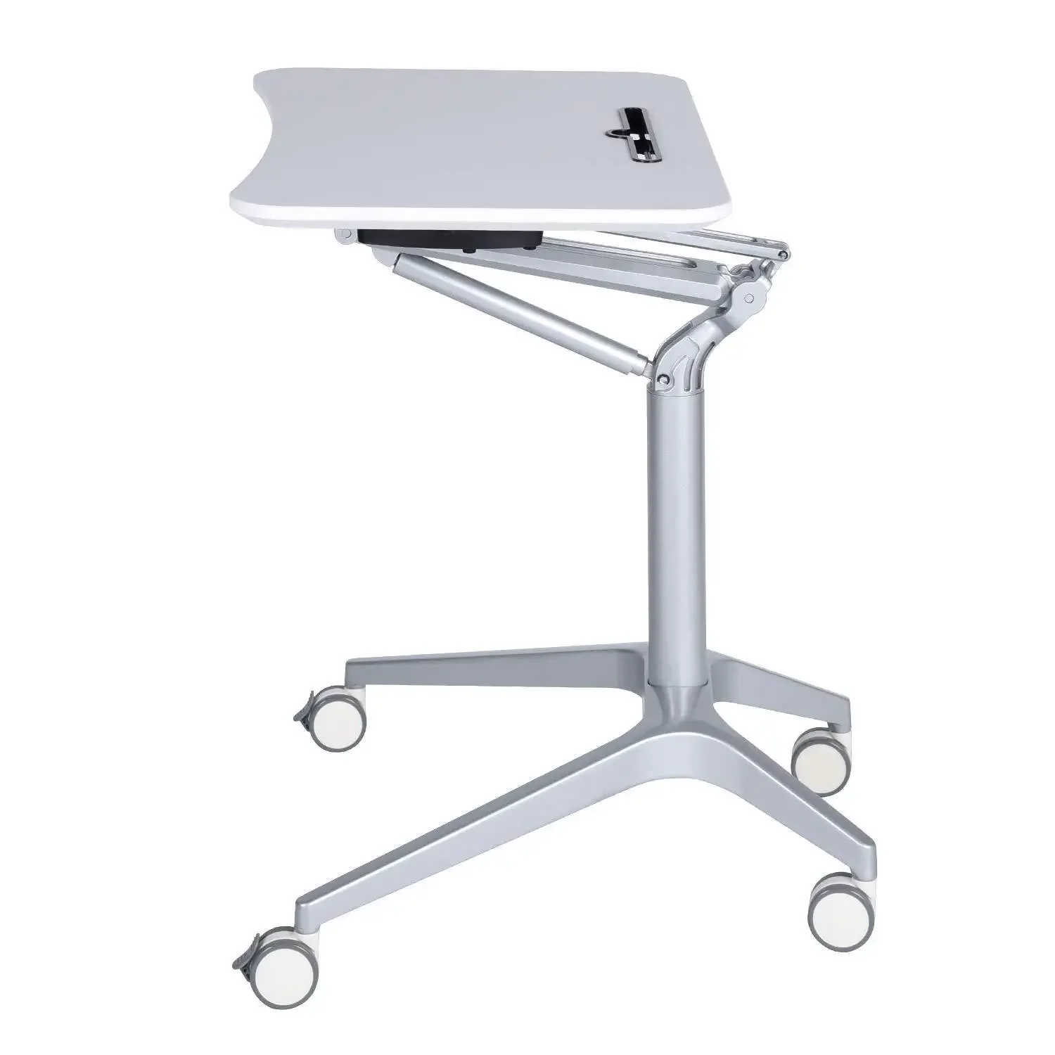 Lifting Desk 77.5mm-107cm Sitting/Standing Laptop Desk Mobile Pallet With Mobile Wheels Lectern Desk