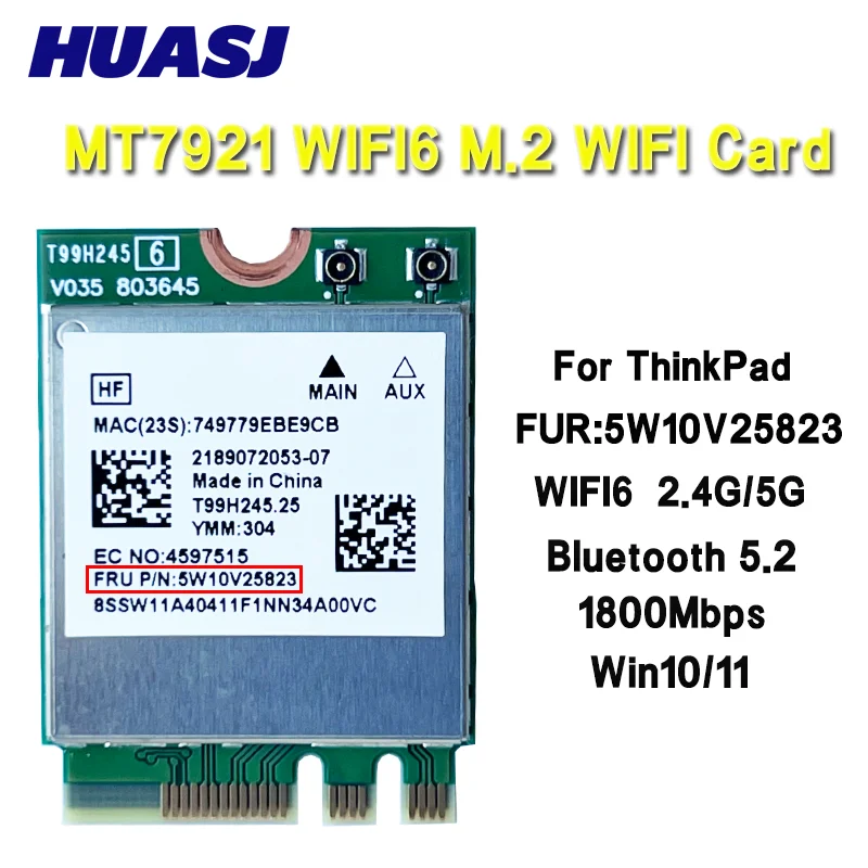 ThinkPad Tarjeta WiFi inalámbrica WLAN M.2 compatible con portátiles - imagen 3
