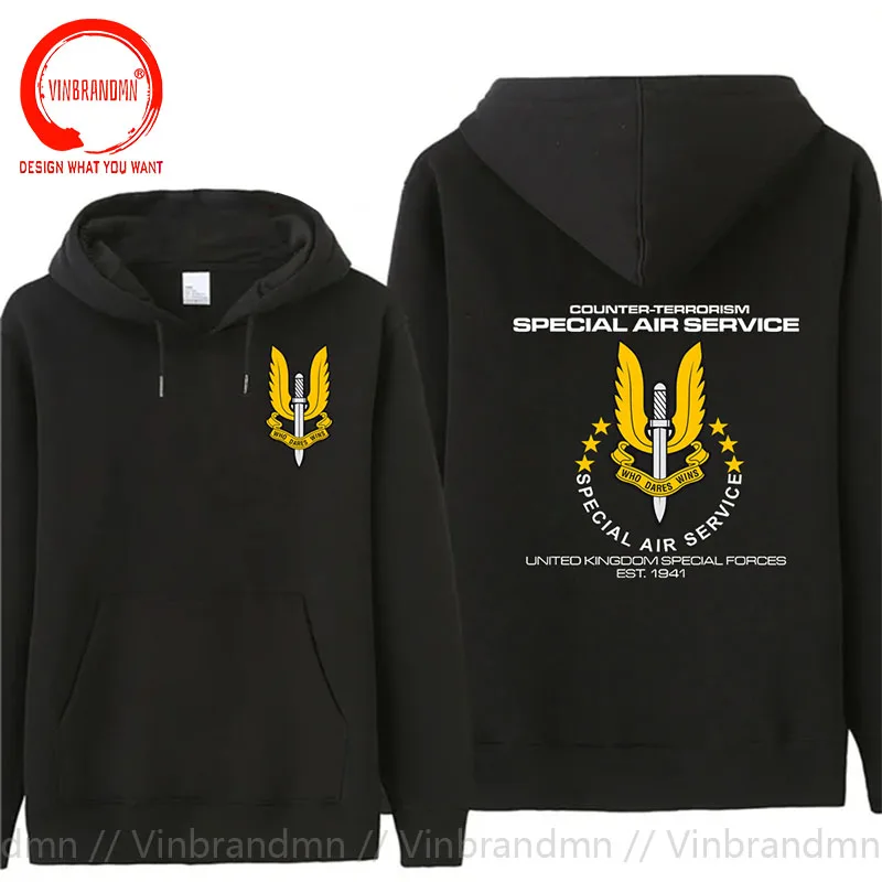 Fashion Print Hoodies New British Special Air Service Sas United Kingdom Printed Sweatshirts Hoodie Cool Outdoor Top Jacket Coat