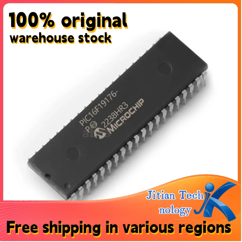 100% inventario original 1 Uds PIC16F19176-I/P PIC16F19176 40-PDIP controlador de microprocesador canal venta directa