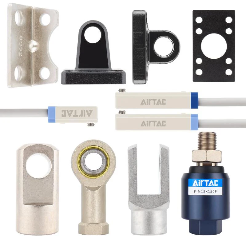 AirTAC Standard Pneumatic Air CylinderSC80  Fittings Joints I/Y/F/U Bracket CA/CB/FA/LB For Industrial Automation Machinery
