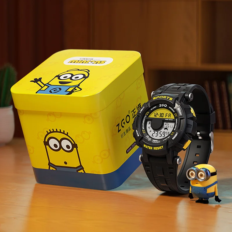 Montre de sport étanche Minions, réveil électronique multifonctionnel, cadeau d'anniversaire pour garçon étudiant, surprise de vacances