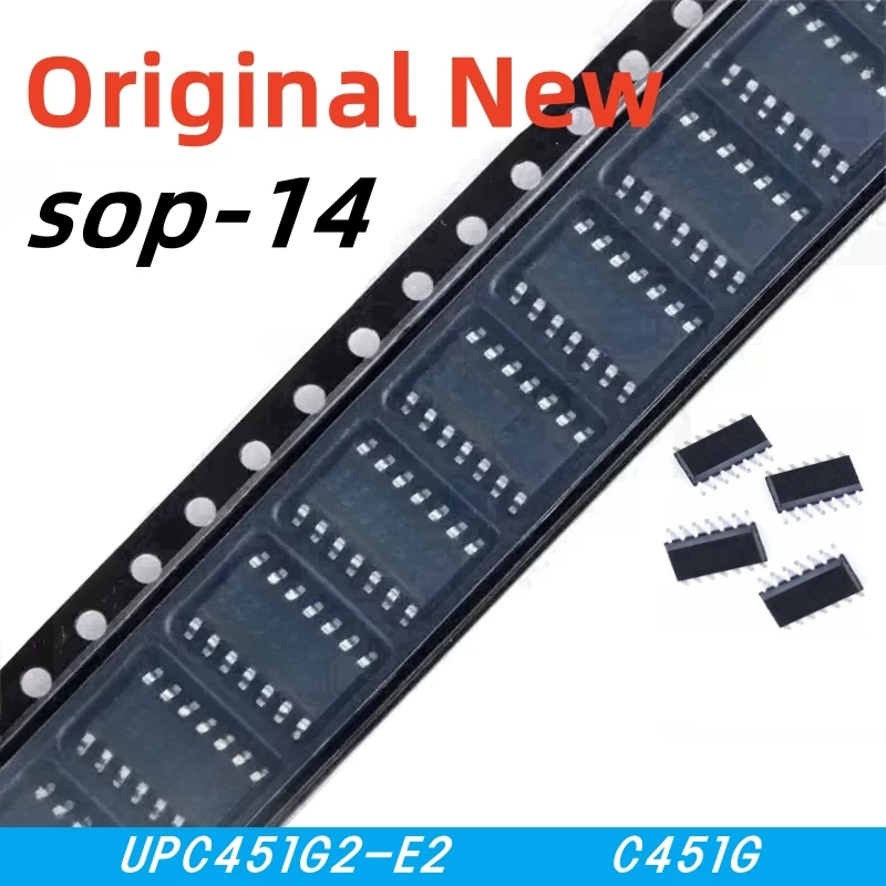 10pcs 100% New UPC451G2-E2 UPC451 C451G sop-14