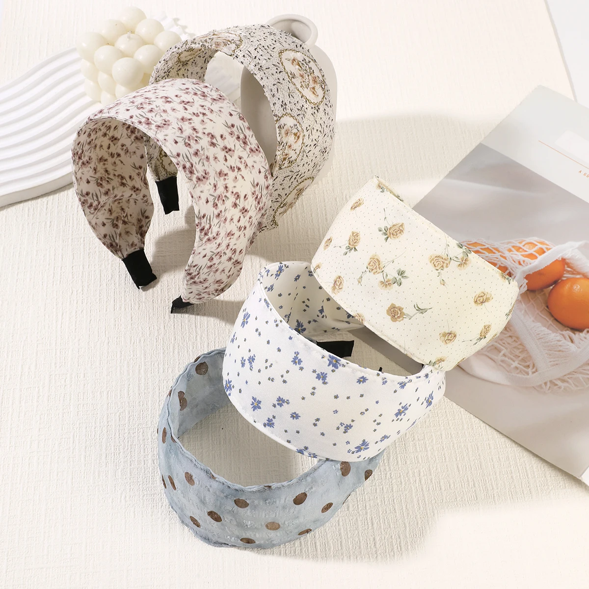 AWAYTR Wide Edge Printed Headband Women's New Pressure Hair Wash Face Hair Hoop Fashion Hair Accessories