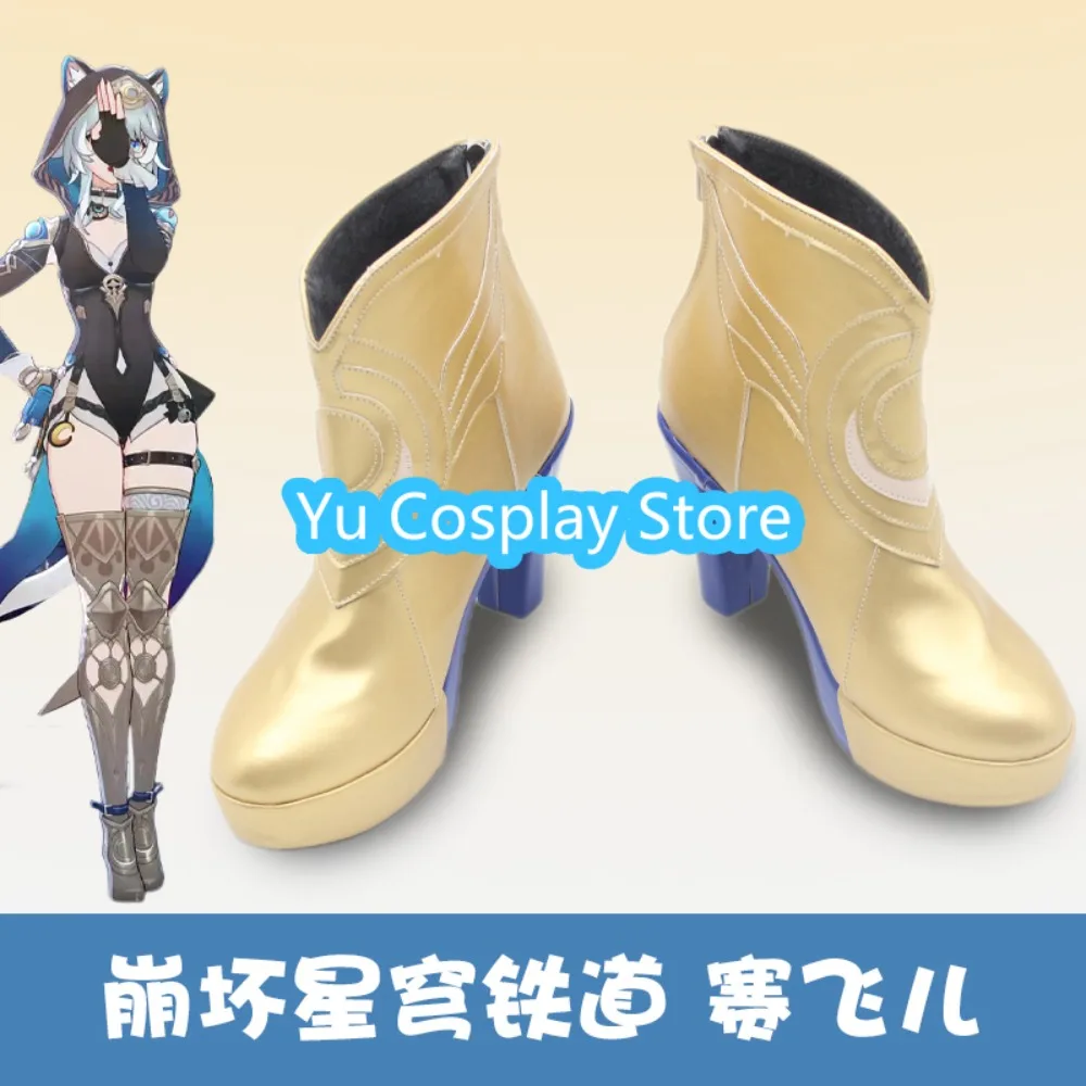

Yu Cosplay Store Honkai: Star Rail Serval Cosplay Shoes Anime Cosplay Shoes Boots Halloween Costumes Props