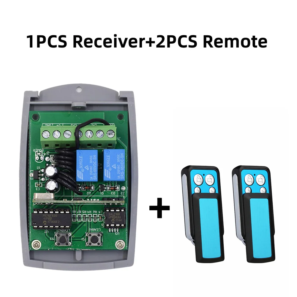 Relais récepteur de porte de Garage universel 433.92MHz, pour télécommande PUJOL VARIO MARS OCEAN ACM DEA DOORHAN