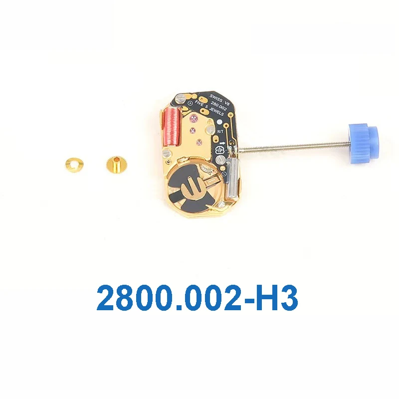 ETA 280002 Quartz Movement 2 Hands Alloy Rhinestone Watch Movement Replacement Parts Accessory for Watchmakers