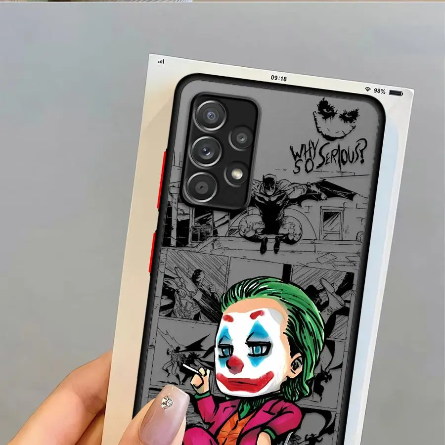 コミッククールジョーカーケース Samsung Galaxy A21s A25 A24 A53 A56 A23 A36 A33 A32 A22 A26 A72 A35 A54 A34 A52 ソフトシェル