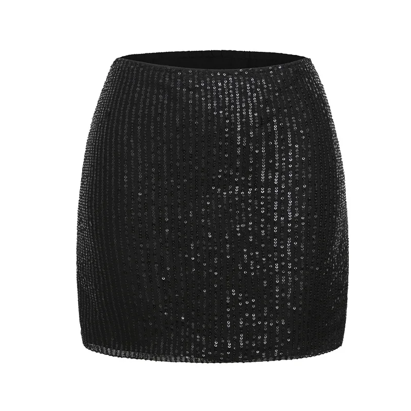 Populaire sexy pailletten heuprok dames nachtclub feestkostuums vakantiefeest hoge taille en dunne rok