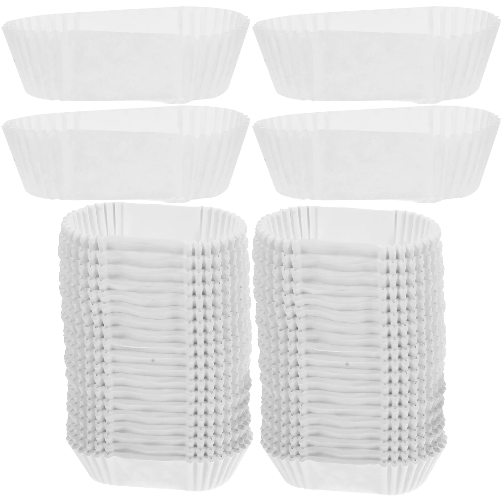 

Grease Proof Cupcake Liners Saucepans Banana Bread Paper Tray Baking Boat Shape Cups Oval Dessert