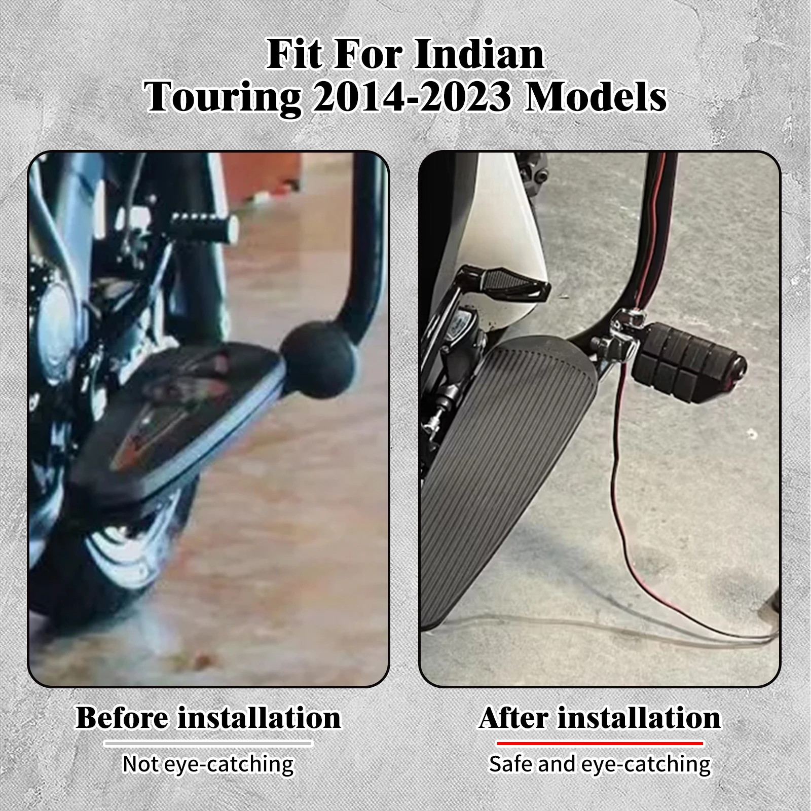 Motorcycle Footrest Pedal Driver Highway Foot Peg Mounts For Indian 2014-2023 Chieftain Roadmaster Challenger Limited Chief 4