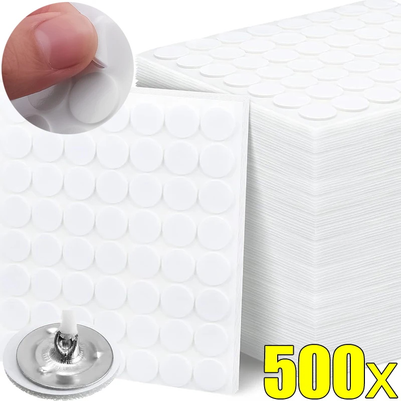 100/500PCS Candle Wick Sticker Foam Double-sided Heat Resistance Wax Fixed Base Stickers DIY Handmade Candles Making Accessories