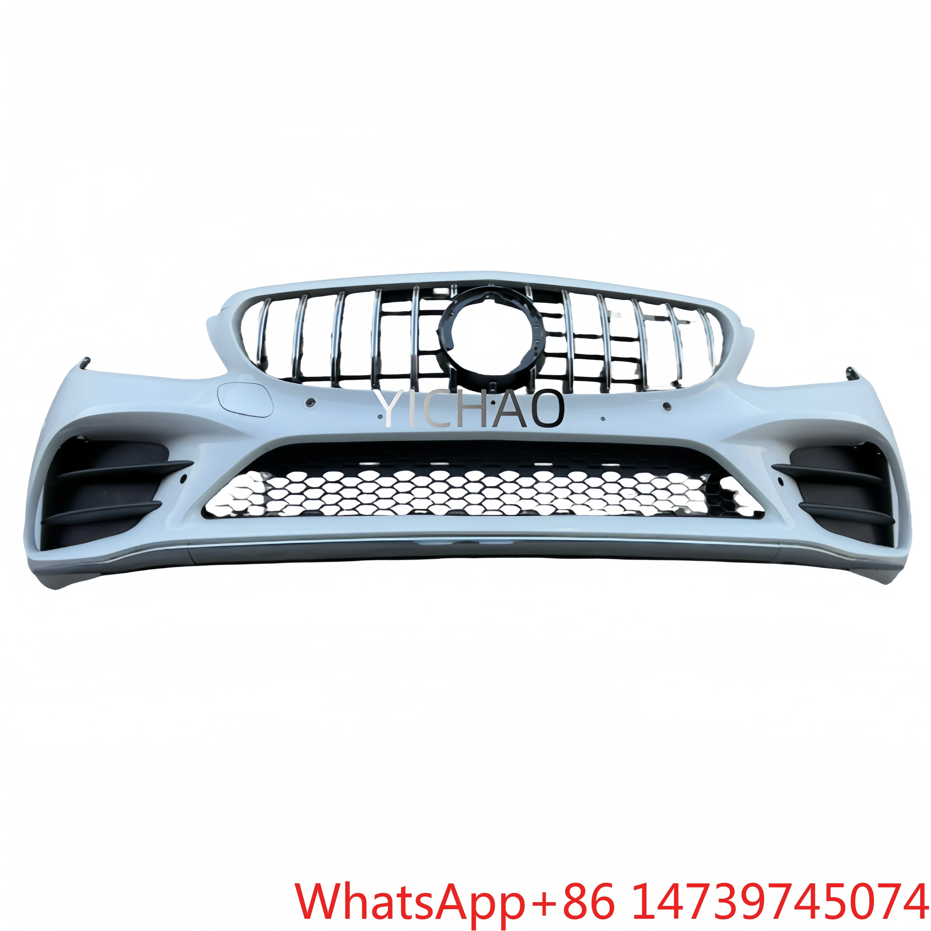 2015-2019 Front Bumper Assembly Exterior Replacement Parts For C-Class W205 C180 C200 C260 C300Car Front Bumper Front Bumper Ass