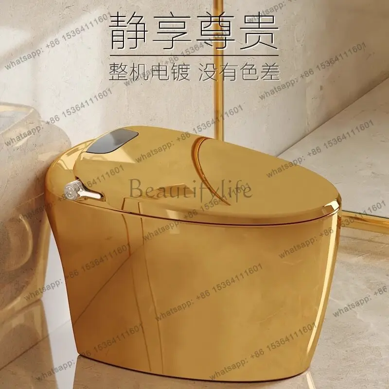 European-style golden smart toilet voice foam shield integrated automatic induction home