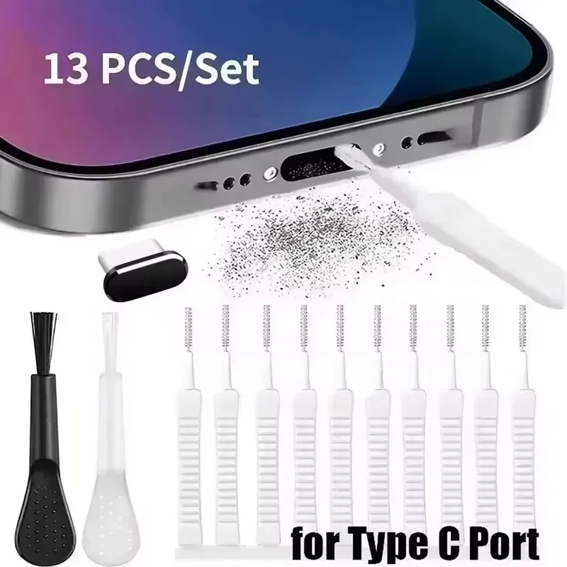 16Plus Metal Dust Plug For iPhone 16 Pro Max iPhone16 15PM Type C Charge Port Plugs Stopper Mobile Phone Type-C Protection Cap view 3