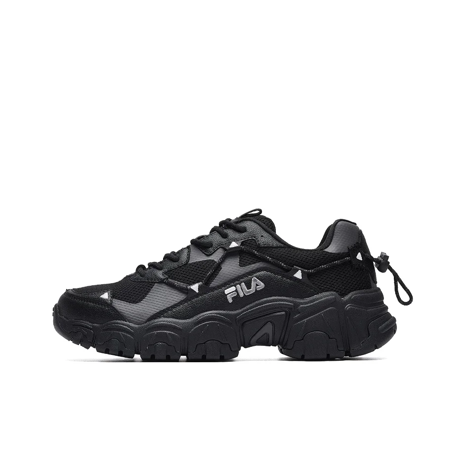 FILA Fluid Fabric Slip Resistant And Breathable Low top Casual Shoes Men's Black F12M034129FBK