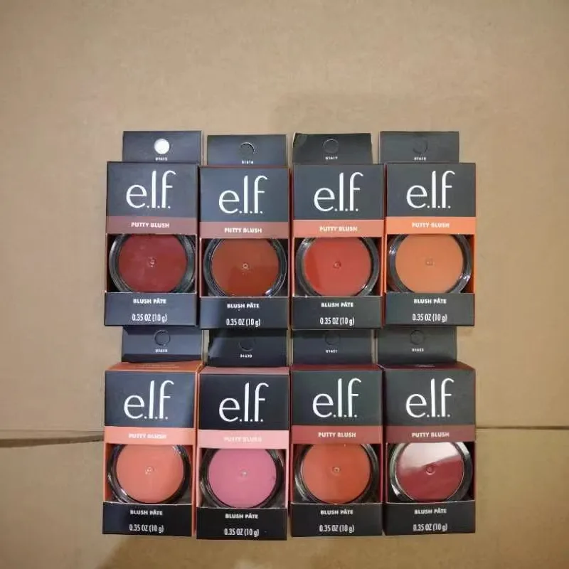 Rubor en Crema de un Solo Color Elf Putty Blush – Larga Duración, Aplicación Graduable, Acabado Natural y Luminoso para las Mejillas
