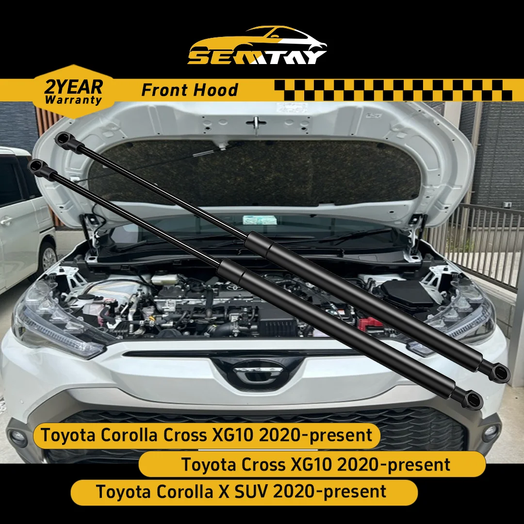 

Стойки капота SEMTAY для Cross XG10/Corolla Cross XG10 2020-настоящее время подъема капота, пружинные амортизаторы, поддерживающие автомобильный аксессуар