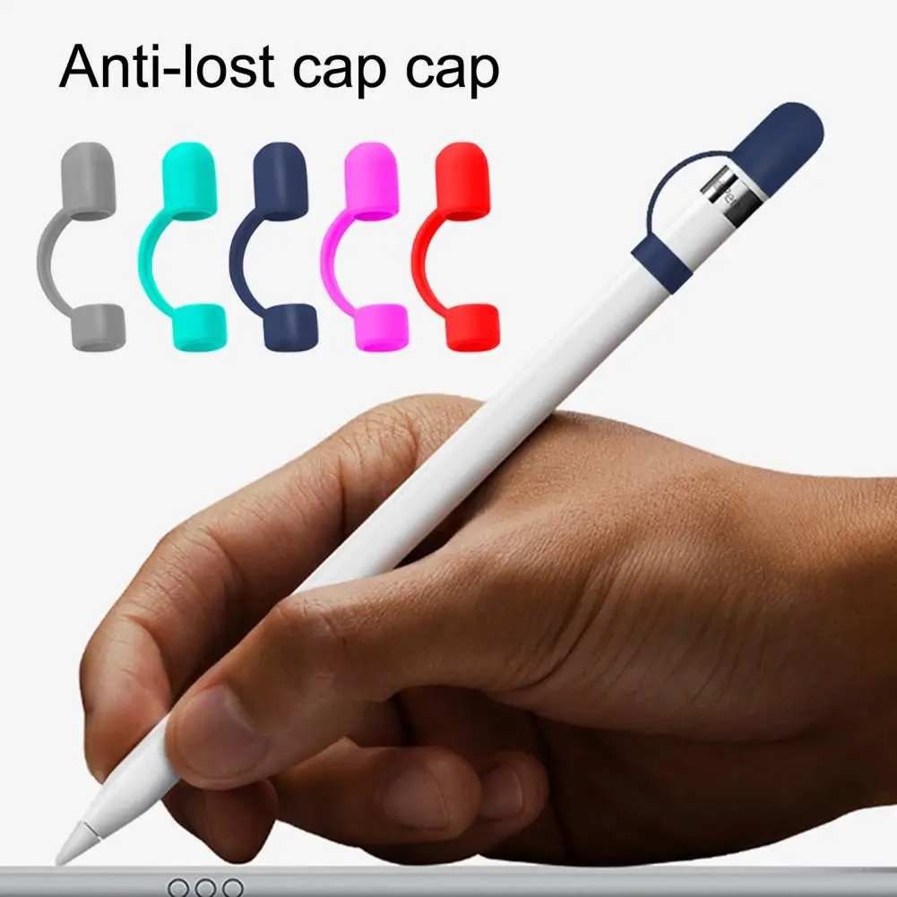 Soft Silicone Stylus Pen Cover Protective Case Pen Cap Replacement Protective Sleeve Cap Supplies For Apple Pencil