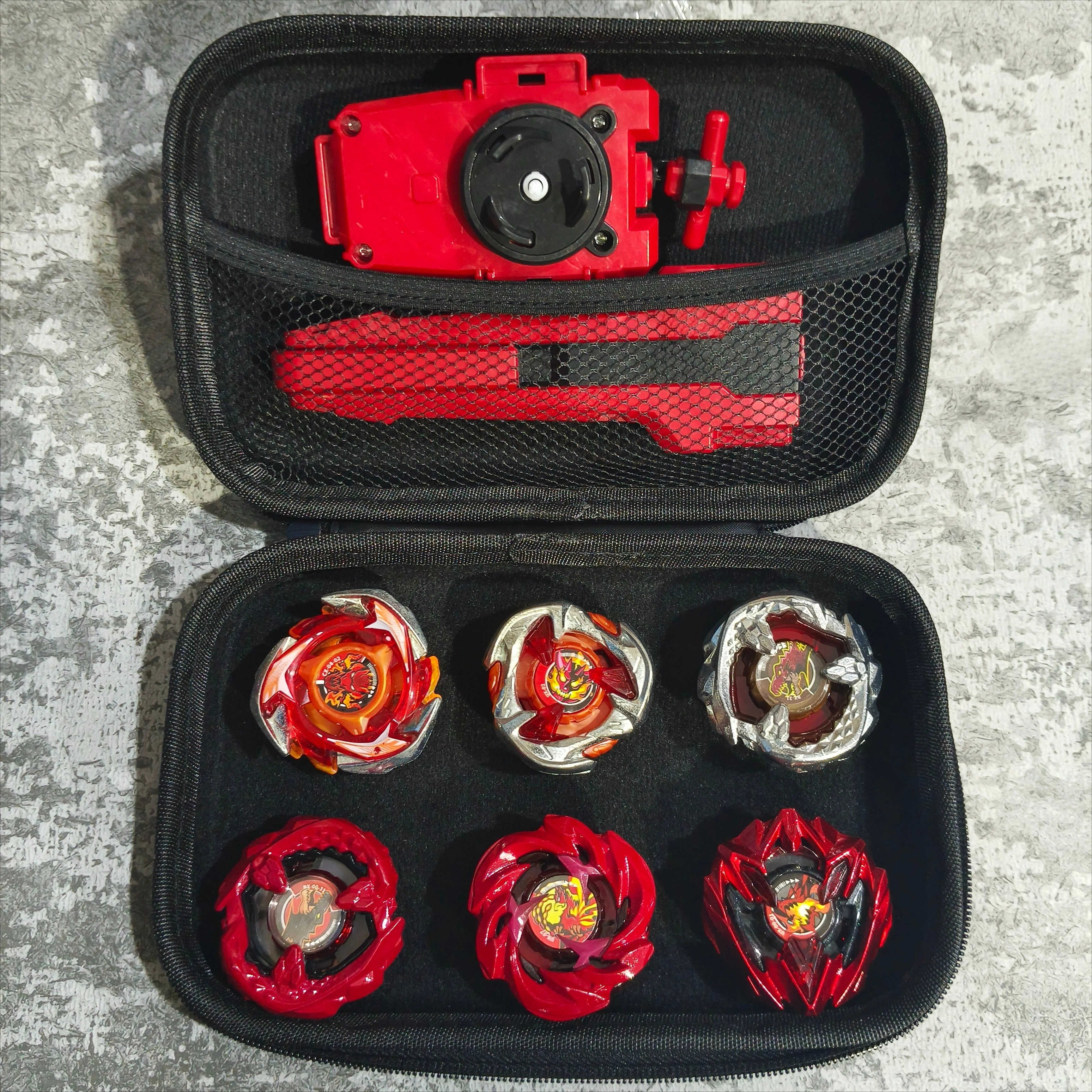 NEW Gyro Launcher Combination Deluxe Edition Gyroscope Mix All Blue Version CX01/BX20/UX01/BX00-04/CX04-02/BX00-26 Storage Bag