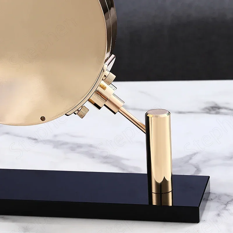 Creative Alloy Leather Table Clock European Modern Alloy base Stand Electronic Silent Clocks Living Room Decoration Ornament