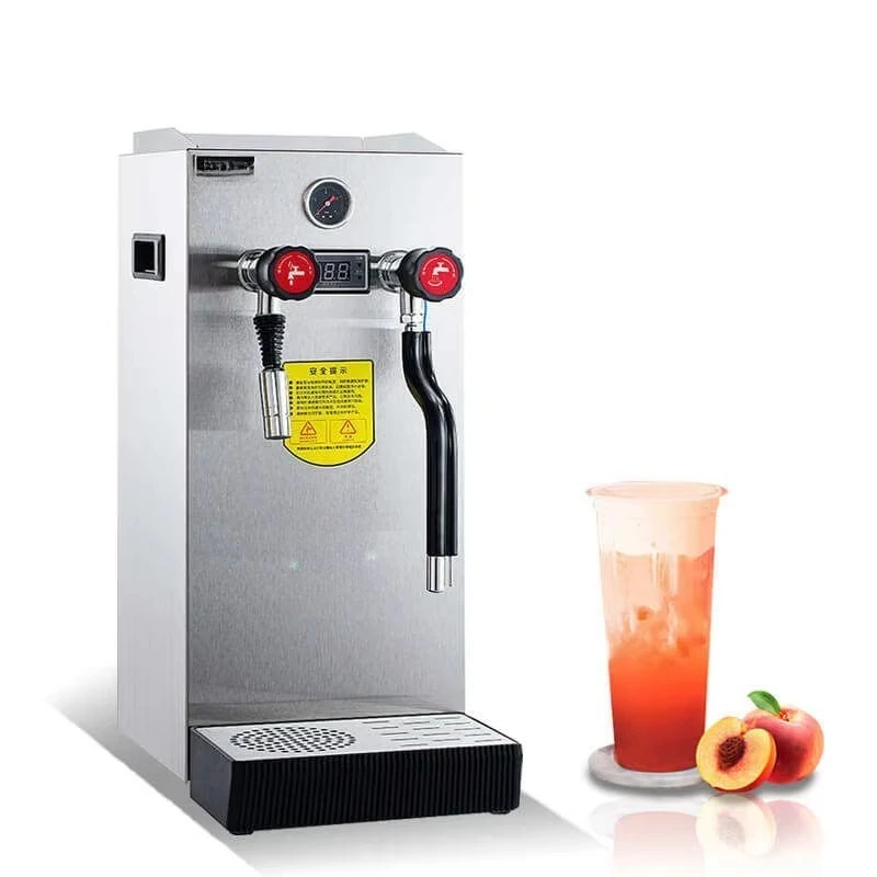 

Single Milk Steamer 10L Boiler Electric Commercial Bubble Tea Milk Frother Machine 2000W Steam Milk Bubble Machine