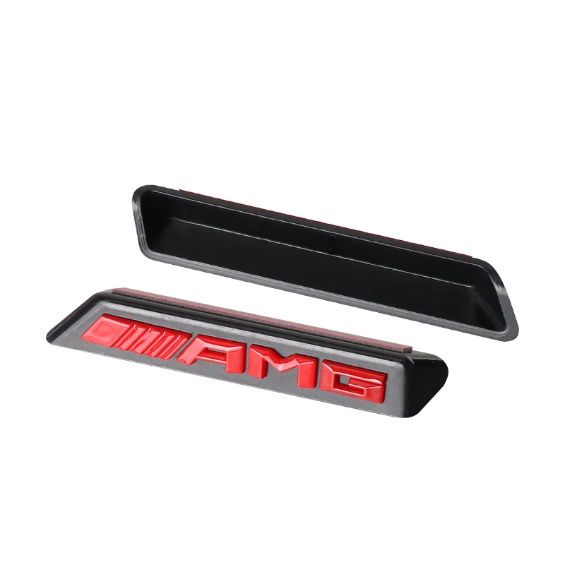 Car AMG Badge Logo Front Grille Badge Decoration Modification Accessories for Mercedes Benz W204 W205 W211 Amg W212 W213 GLA CLA