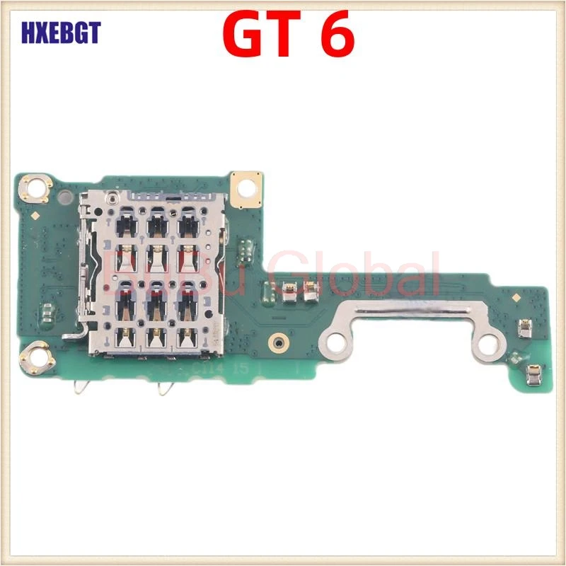 

Для Realme GT 6, держатель SIM-карты, гнездо с микрофоном, гибкий кабель, запасная часть