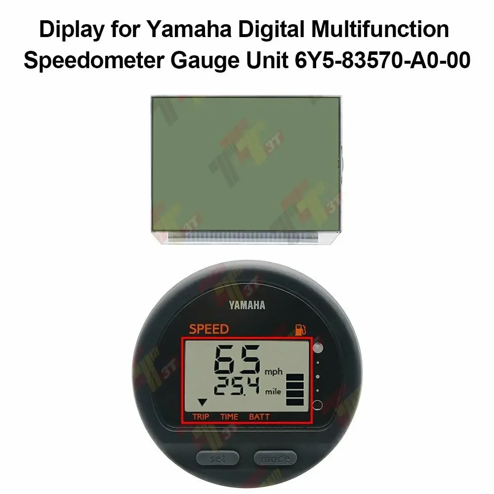 Speedometer LCD Display Only for Yamaha Digital Multifunction TRIP TIME Pixel Repair Screen 6Y5-83570-A0-00