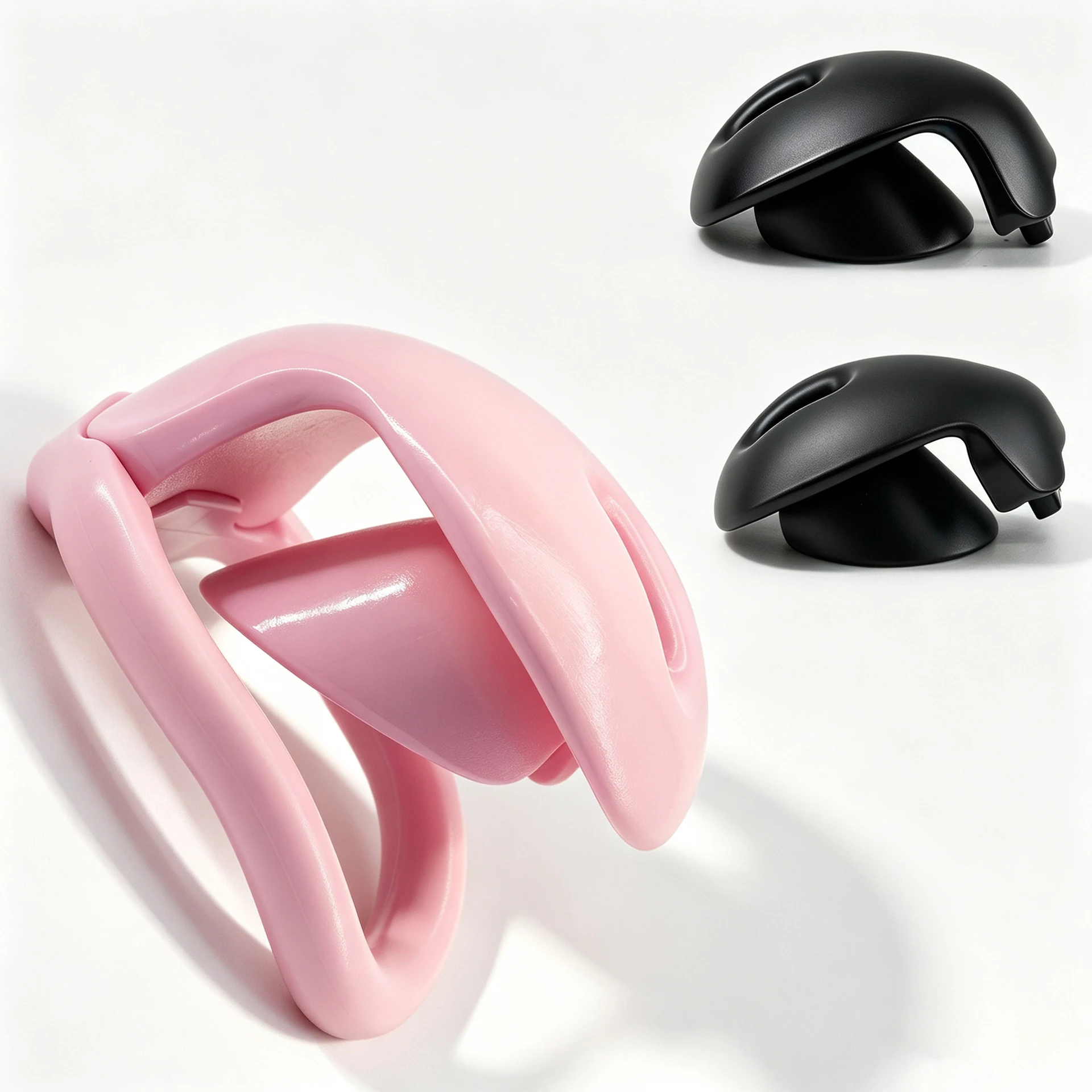 High Quality Male negative chastity lock small pot lid fake girl positive chastity device male lower body training bdsm sex toys